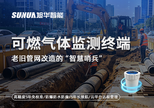 老旧管网改造的“智慧哨兵”：可燃气体监测终端如何重塑地下安全防线